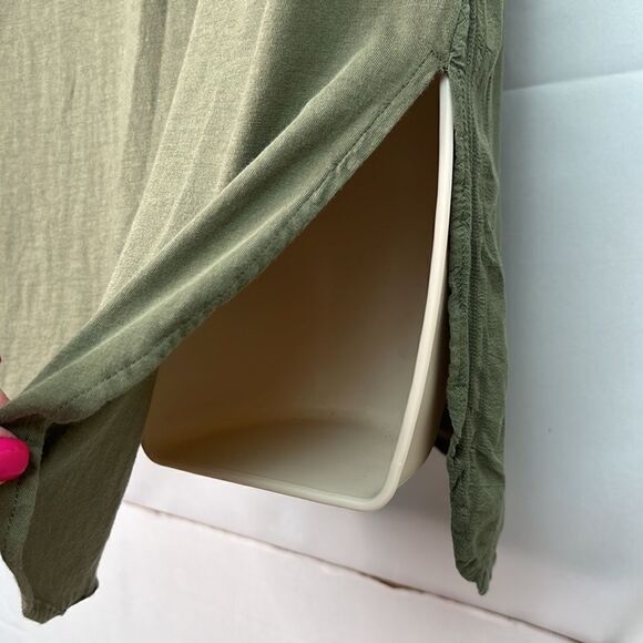 Maeve by Anthropologie Olive Green sleeveless tunic top size XS EUC - Picture 12 of 15